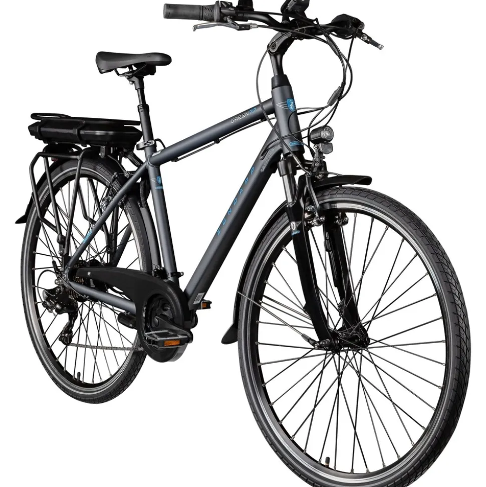 Zündapp Green 7.7 E-Bike Herren Trekkingrad 28 Zoll Pedelec 155 - 185 cm Trekkingbike mit 21 Gang E Fahrrad StVZO Tourenrad