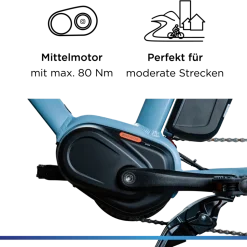 Zündapp Longtail M400 E Bike Lastenrad bis 180 kg 24 Zoll Elektrofahrrad 160-195 cm Mittelmotor Cargo Elektro Fahrrad 7 Gänge Pedelec
