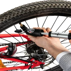 Zündapp Miniluftpumpe für Fahrräder Aluminium Fahrradpumpe Luftpumpe Fahrrad universal AV DV FV