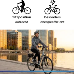 Zündapp X200 E Bike Damenfahrrad 155 - 180 cm Stadtrad Pedelec 7 Gang Shimano Schaltung Cityrad mit Bosch Mittelmotor Hollandrad