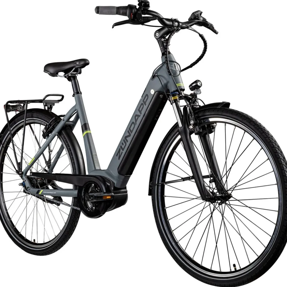 Zündapp X600 E Bike Damenfahrrad 155 - 180 cm Stadtrad Pedelec 7 Gang Shimano Schaltung Cityrad mit Bosch Mittelmotor Hollandrad
