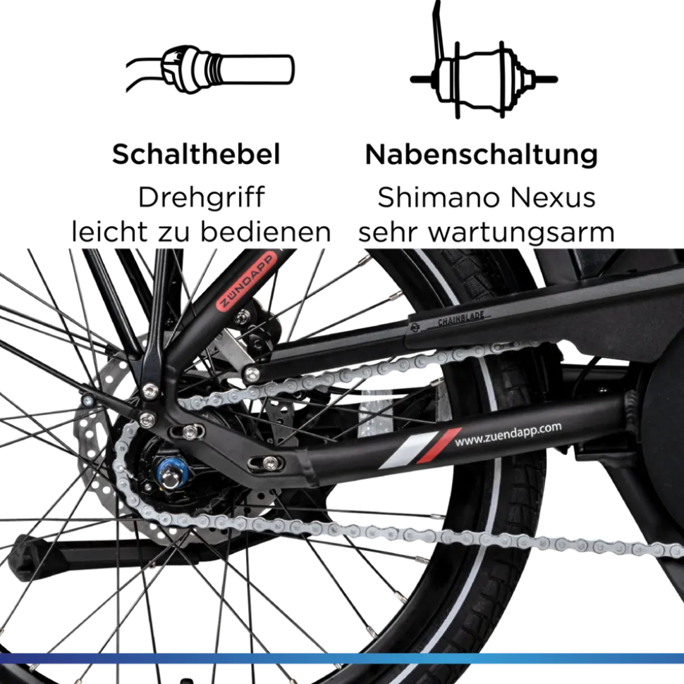 Zündapp X20 E Bike Klapprad Pedelec für Damen und Herren 150 - 190 cm E Fahrrad Bosch Faltrad Tiefeinsteiger Urban Bike