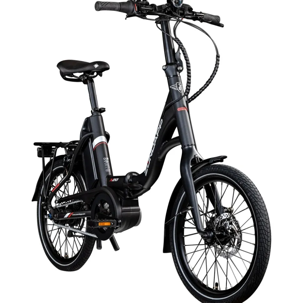 Zündapp X20 E Bike Klapprad Pedelec für Damen und Herren 150 - 190 cm E Fahrrad Bosch Faltrad Tiefeinsteiger Urban Bike