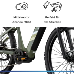 Zündapp X900 E Bike Mountainbike 27,5 Zoll Pedelec Herren 165-180 cm Elektrofahrrad 10 Gang EMTB Hardtail mit Mittelmotor