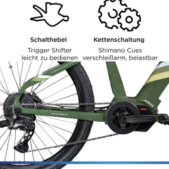 Zündapp X900 E Bike Mountainbike 27,5 Zoll Pedelec Herren 165-180 cm Elektrofahrrad 10 Gang EMTB Hardtail mit Mittelmotor
