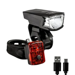 Zündapp ZA.K.15 LED Beleuchtungsset StVZO Fahrradlicht Fahrrad Lampe Set Beleuchtung Fahrrad Akku Lampenset