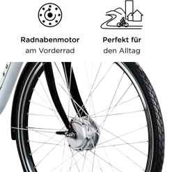 Zündapp Z503 E Bike Damen ab 155 cm Damenfahrrad 28 Zoll Pedelec mit tiefem Einstieg retro Elektrofahrrad 7 Gang Schaltung E Fahrrad Stadtrad StVZO