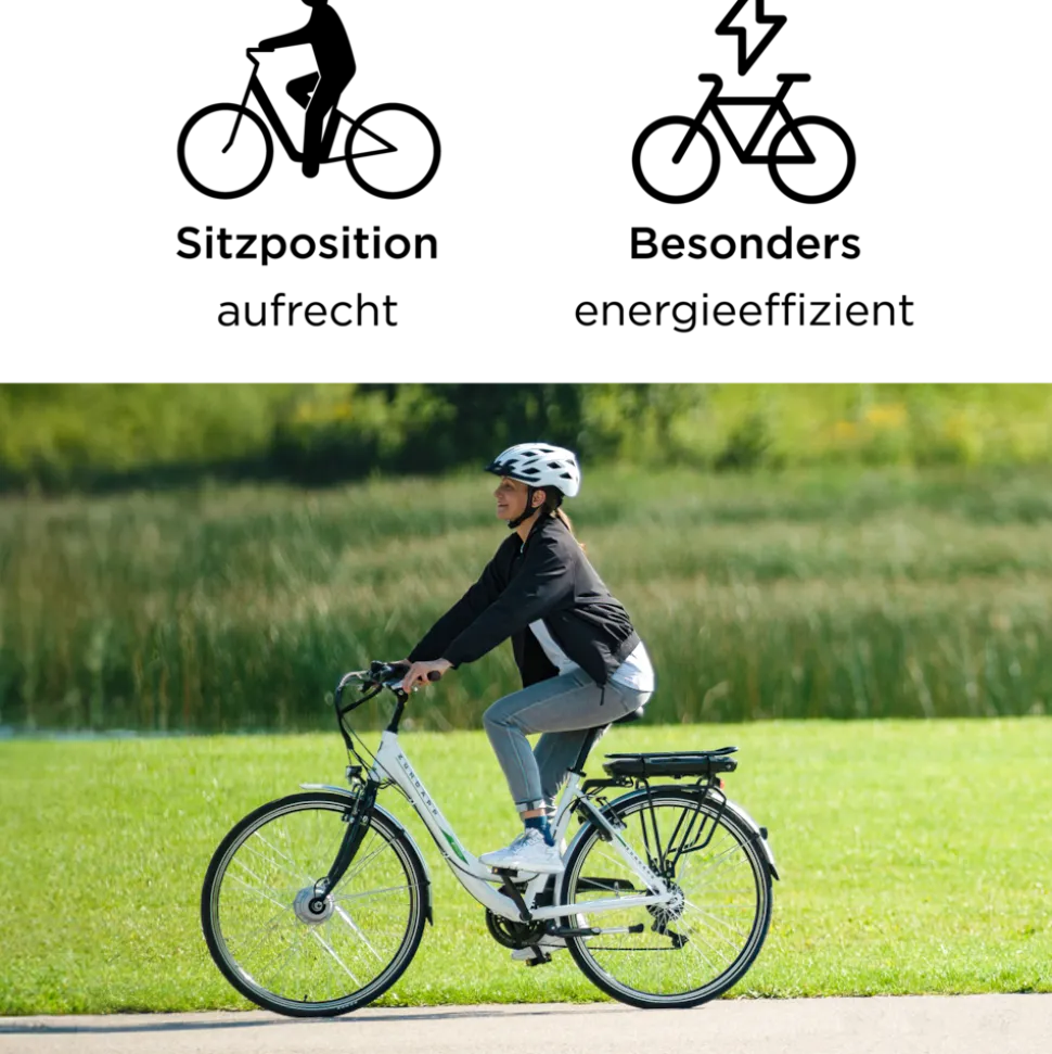 Zündapp Z503 E Bike Damen ab 155 cm Damenfahrrad 28 Zoll Pedelec mit tiefem Einstieg retro Elektrofahrrad 7 Gang Schaltung E Fahrrad Stadtrad StVZO