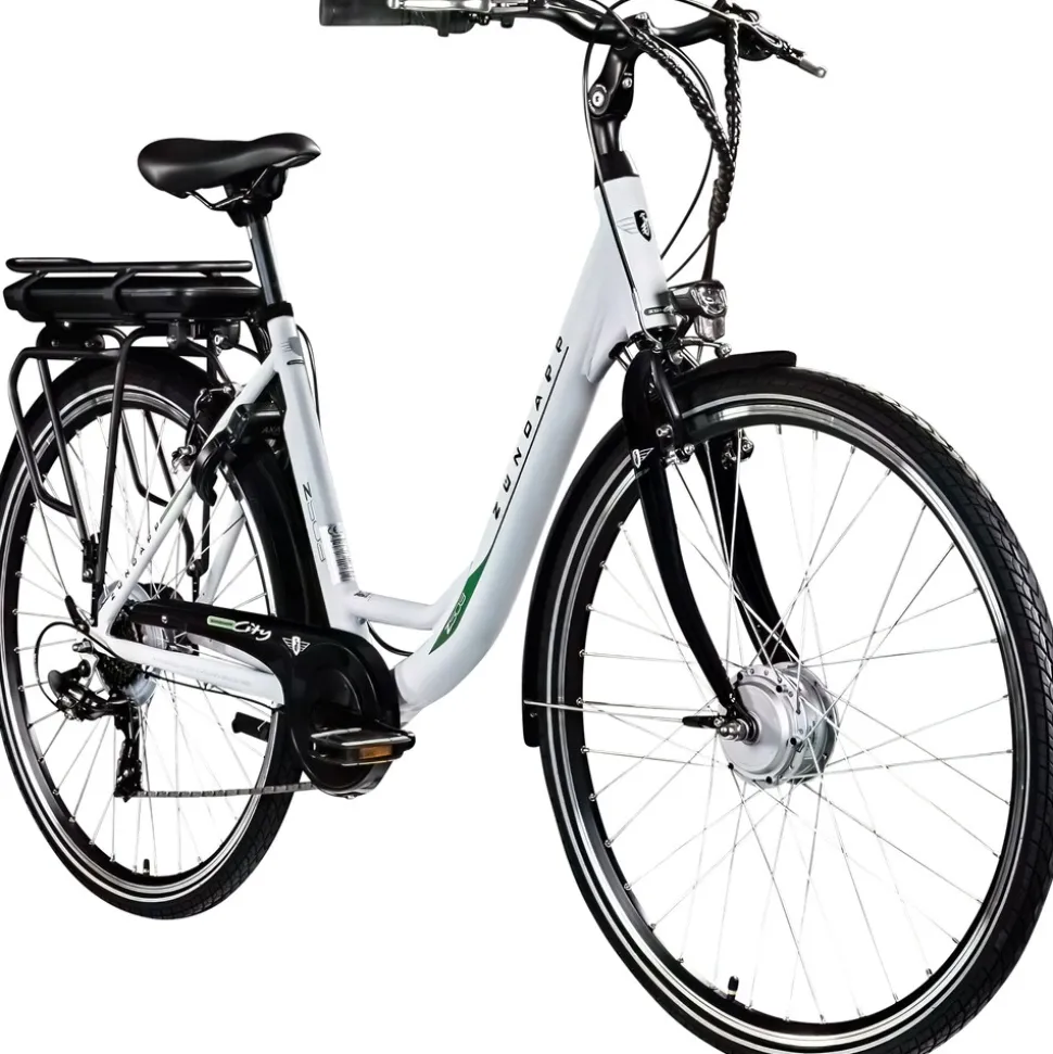 Zündapp Z503 E Bike Damen ab 155 cm Damenfahrrad 28 Zoll Pedelec mit tiefem Einstieg retro Elektrofahrrad 7 Gang Schaltung E Fahrrad Stadtrad StVZO