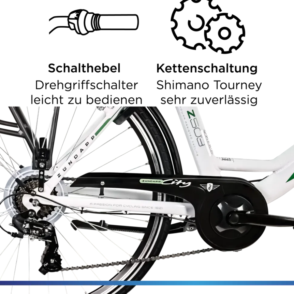 Zündapp Z503 E Bike Damen ab 155 cm Damenfahrrad 28 Zoll Pedelec mit tiefem Einstieg retro Elektrofahrrad 7 Gang Schaltung E Fahrrad Stadtrad StVZO