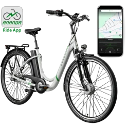 Zündapp Z510 E Bike Damenfahrrad ab 155 cm Rücktritt Pedelec 28 Zoll Fahrrad mit tiefem Einstieg Hollandrad mit 3 Gang Nabenschaltung StVZO