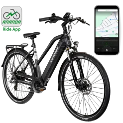 Zündapp Z810 E Bike Damen Trekkingrad ab 165 cm Elektrofahrrad 550 Wh Pedelec Trekking Rad Fahrrad mit 8 Gang und Beleuchtung StVZO