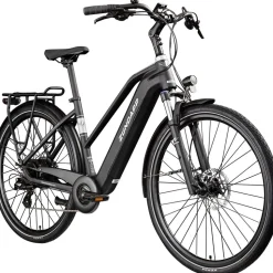 Zündapp Z810 E Bike Damen Trekkingrad ab 165 cm Elektrofahrrad 550 Wh Pedelec Trekking Rad Fahrrad mit 8 Gang und Beleuchtung StVZO