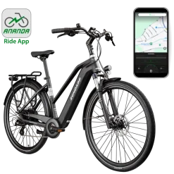 Zündapp Z810 E Bike Damen Trekkingrad ab 165 cm Elektrofahrrad 550 Wh Pedelec Trekking Rad Fahrrad mit 8 Gang und Beleuchtung StVZO