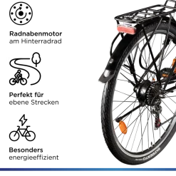 Zündapp Z505 E Bike Damen 28 Zoll Pedelec 160 - 185 cm 6 Gang Damenfahrrad E Fahrrad Hollandrad mit Licht