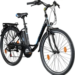 Zündapp Z505 E Bike Damen 28 Zoll Pedelec 160 - 185 cm 6 Gang Damenfahrrad E Fahrrad Hollandrad mit Licht