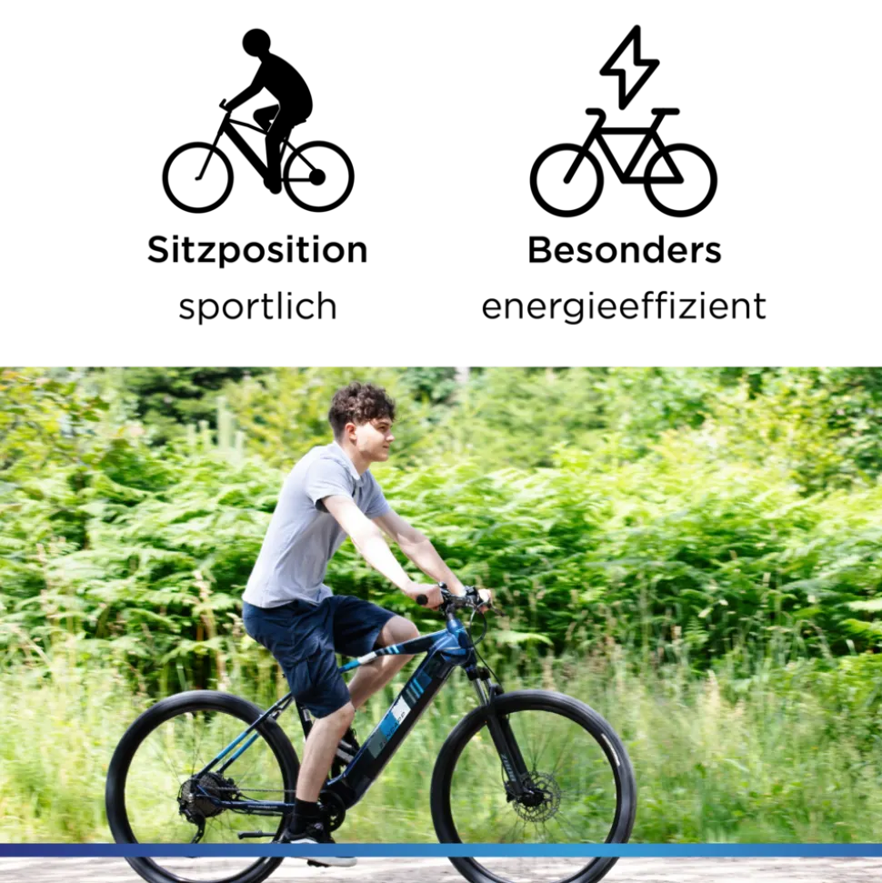 Zündapp Z808 E Bike Mountainbike 27,5" für Herren ab 155 cm Pedelec 10 Gang Elektrofahrrad 540Wh Scheibenbremsen