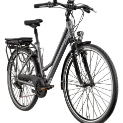 Zündapp Z802 E Bike Trekkingrad Damen ab 160 cm mit Nabenmotor Pedelec Trekking Fahrrad mit 21 Gang und Beleuchtung StVZO