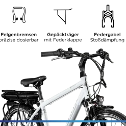 Zündapp Z802 E Bike 28 Zoll Herren Trekkingrad 21 Gang Elektrofahrrad StVZO 165 - 185 cm Pedelec Elektro Trekking Fahrrad