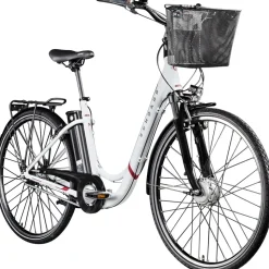 Zündapp Z517 E Bike 28 Zoll Pedelec Hollandrad E Fahrrad Damen 155 - 190 cm mit 7 Gang Nabenschaltung Rücktritt Citybike Nabenmotor