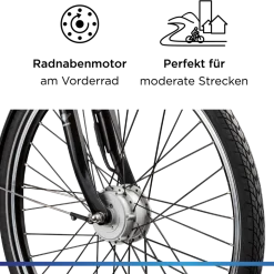 Zündapp Z517 E Bike 28 Zoll Pedelec Hollandrad E Fahrrad Damen 155 - 190 cm mit 7 Gang Nabenschaltung Rücktritt Citybike Nabenmotor