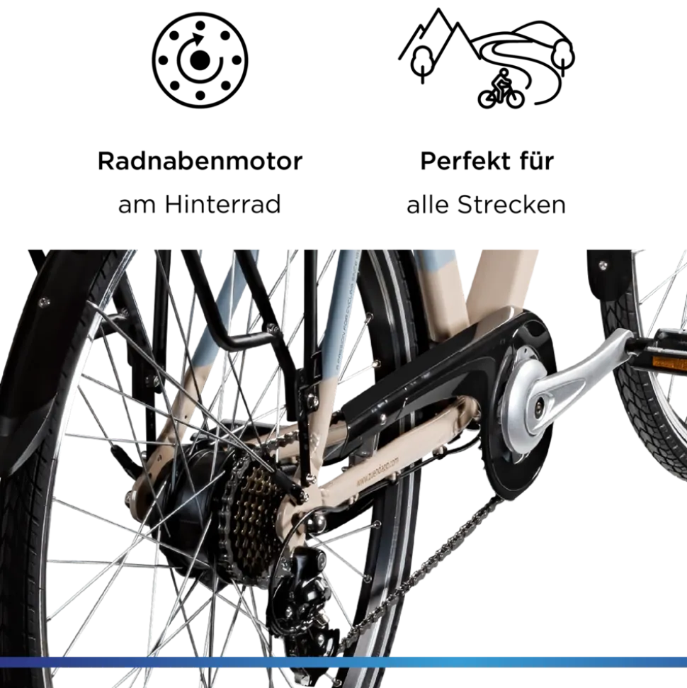 Zündapp Z807 E Bike 28 Zoll Trekkingrad 7 Gang Elektrofahrrad StVZO 155 - 185 cm Pedelec Elektro Trekking Fahrrad