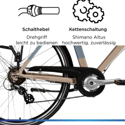 Zündapp Z807 E Bike 28 Zoll Trekkingrad 7 Gang Elektrofahrrad StVZO 155 - 185 cm Pedelec Elektro Trekking Fahrrad