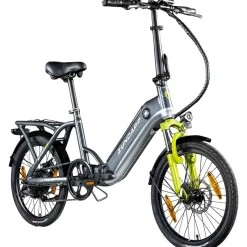 Zündapp ZT20R Ebike Klapprad für Erwachsene 145 - 185 cm Pedelec für Damen und Herren 20 Zoll mit 6 Gängen Elektro Bike Faltrad