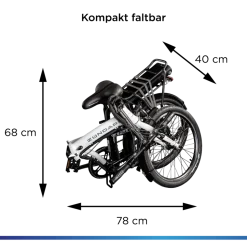 Zündapp Z120 20 Zoll E Bike Elektro Bike Pedelec Faltrad E Klapprad E Fahrräder leichte Ebikes 20