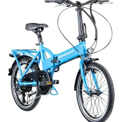 Zündapp Z101 20 Zoll Elektro Klapprad für Erwachsene 150 - 180 cm 6 Gang E Klappfahrrad E Bike Faltrad Pedelec StVZO