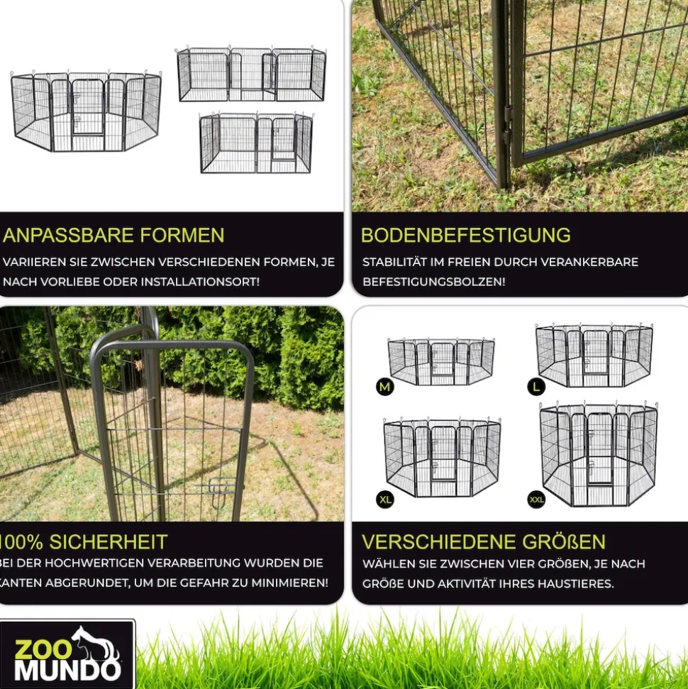 zoomundo Welpenauslauf / Freilaufgehege 8-Eck - XL