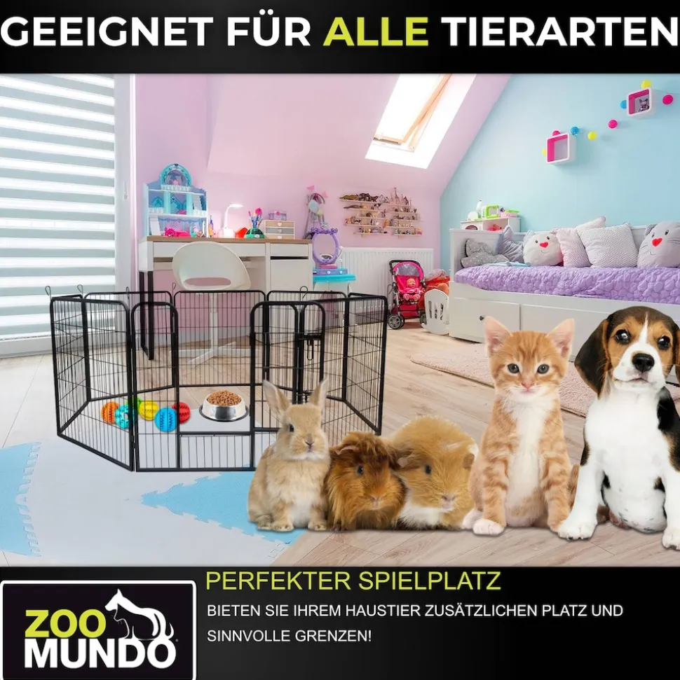 zoomundo Welpenauslauf / Freilaufgehege 8-Eck - XL
