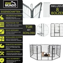 zoomundo Welpenauslauf / Freilaufgehege 8-Eck - XL