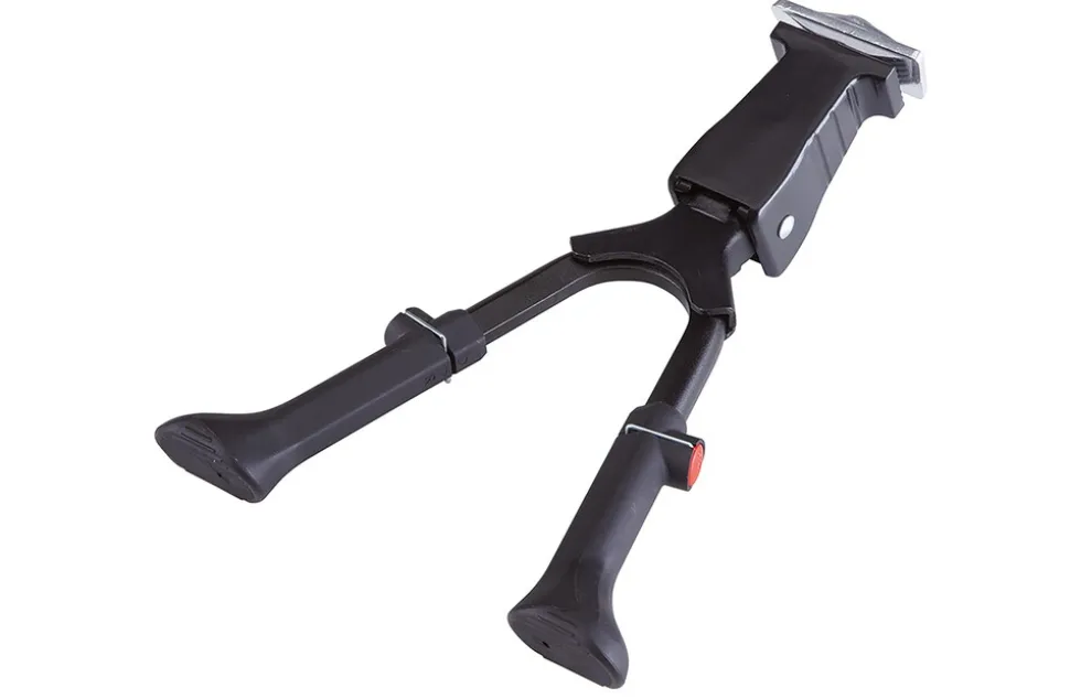 Zweibeinständer, für 26" bis 28", in der Höhe verstellbar, mit Befestigungsschraube und Gegenplatte