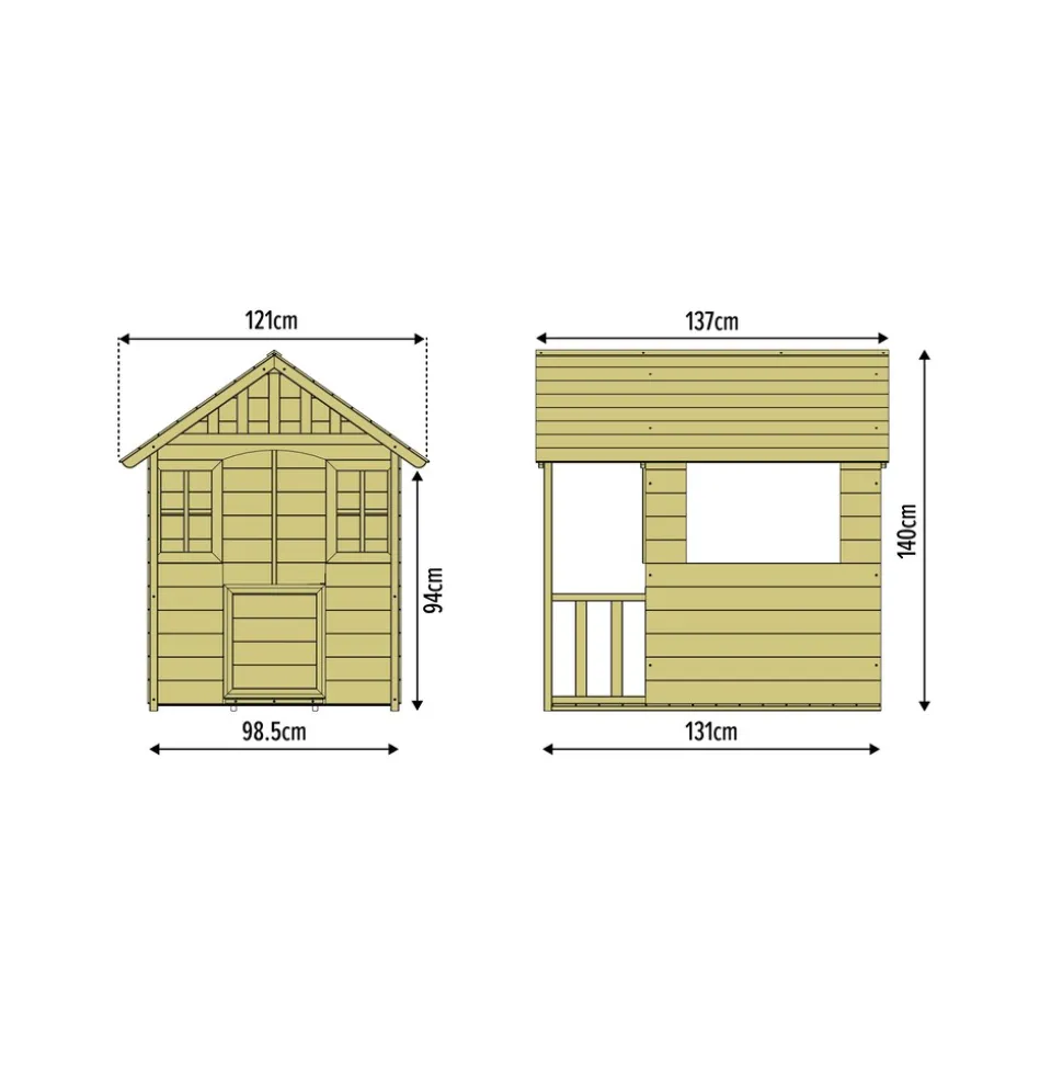 Zwerkules Spielhaus Villa | 137x121x140cm